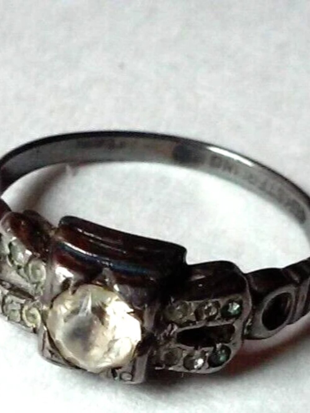 VIntage Sterling Ring Vintage Pre Owned Worn Need Cleaning Approx Sz 7